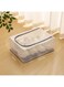 Storage Boxes with Clear Lids, 39.5cm Metal Frame for Shoe, Boot, Sneaker