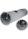Terunat Cat Tunnel for Indoor Cats, 51&times;12 inch Foldable Big Cat Tunnel, Grey Suede Pet Tunnels with Two Peepholes and a Bubble Ball