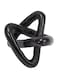 Creative Co-Op Modern Marble Link Knot, Black Accent Decor