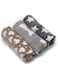 Langtaojin 3 Pack Puppy Blankets Super Soft Warm Sleep Mat Grey Cute Print Fluffy Fleece Pet Flannel Throw Dog Blankets for Small Dogs Cats,Star&amp;Bone&amp;Love-Medium(29"x20")