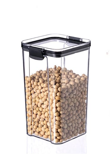 Airtight Food Storage Containers Set Dry Food Plastic Canisters Storage Organization for Kitchen and Pantry BPA Free Kitchen Canisters for Cereal Rice Plastic Grain Containers Storage Box 1300ML