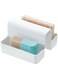 iDesign Recycled Plastic Kitchen Sink Saddle &ndash; 5.5&rdquo; L x 5.72&rdquo; W x 3.56&rdquo; H, White