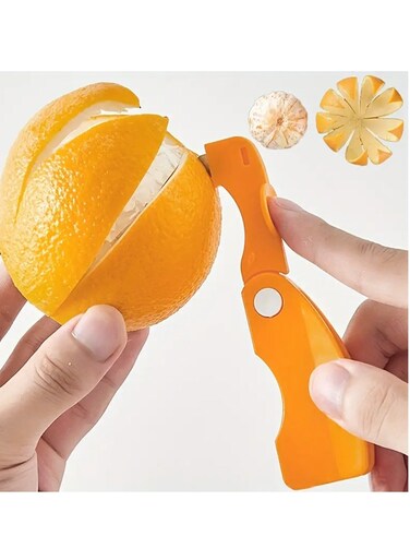 Orange Peeler Tool - Sharp Citrus Peeler for Effortless Orange, Lemon, and Citrus Peeling - Creative Kitchen Gadget