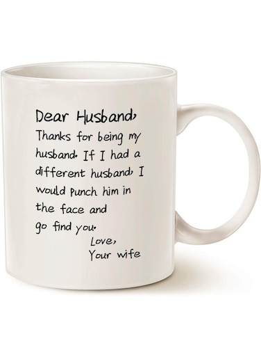 Your Wall Mauag Funny Valentines Day Gifts Husband Coffee Mug, Best Gifts For Husband Dad Father Cup, White 12 Oz