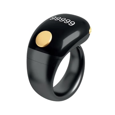 Digital Tasbih Ring Counter with OLED Display, Rechargeable Smart Prayer Counter 2 in 1
