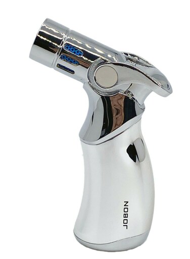 Windproof 4-Jet Flame Torch Lighter Butane Refillable Gas Lighter   High Power Lighter (Butane Gas Not Included) for Bakhoor Charcoal, Candle, Cooking, Camping, Baking, BBQ and Professional Use