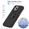Iphone 16 Pro Max Case Cover Metal Ring Holder Grip Kickstand Car Magnetic Mount Shockproof Matte Hard Back Bumper Case for Iphone 16 Pro Max Blue