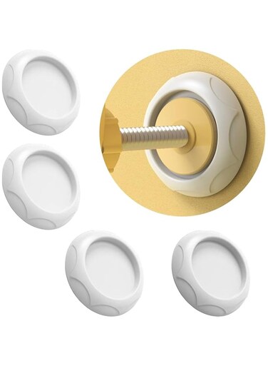 NALACAL 4 Pcs Silicone Safety Gate Wall Protectors &ndash; Wall Saver for Baby Gate Extension, Stair Gate Wall Protector, Durable and Soft Protection for Walls from Damage