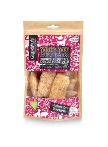 Green &amp; Wilds Yakity Yak Puff Bars Dog Treats - 75G