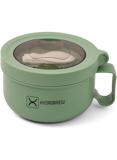 HYDROBREW Lunch Box with Folding Spoon - Green