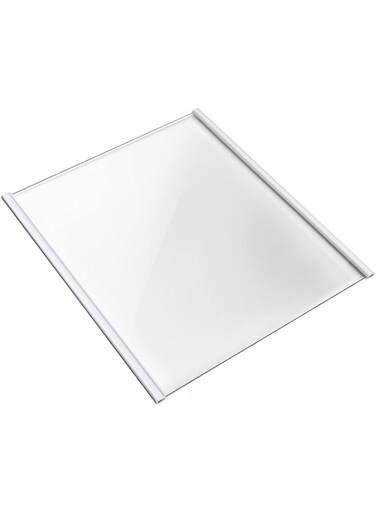 GREALTH W11130202 Freezer Glass Shelf Replacement Compatible with Whirlpool Refrigerator, W10527848 W10773886 WPW10527848 Fridge Tempered Glass Shelf, Shelf Size 11.69" X 11.37