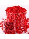 7000 PCS Petals Artificial Flowers Red Silk Rose Flower 500 Grams For Decoration Propose Wedding Party Bedroom Hotel Dinning Table, Ramadan Decoration - Red