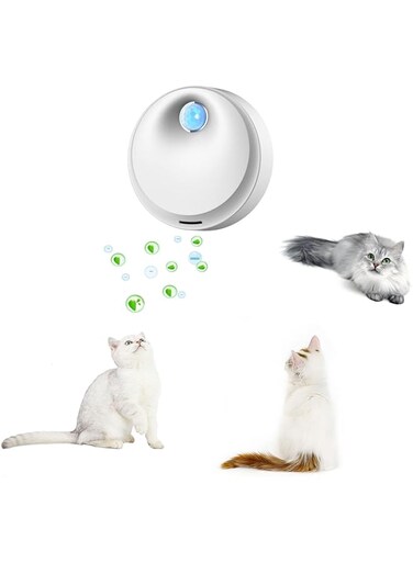 LBOYLOVE Cat Litter Box Deodorizer,5000mah Rechargeable Deodorizer Cat Manure Box, Dust-Free Cat and Dog Air Deodorizer Cat Litter Deodorizer, Odor Purification Pet Odor Purifier