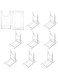 JZS Acrylic Plate Stands Plastic Display Holders Picture Plate Holders Clear Business Card Holder Stands to Display Pictures or Plate for Home Office Supplies Festival Party Decoration 10Pcs