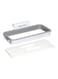 A Trash Garbage Bag Holder White/Grey 9.5x1x5inch