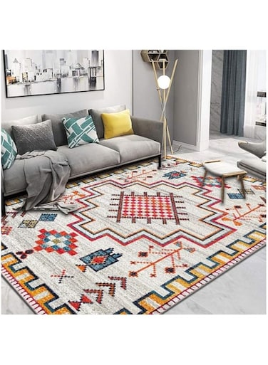 LOFAMI-Rugs Rugs Carpets Pads Area Rugs Morocco Carpet Living Room Nordic Bedroom Carpet Home Decor Sofa Rug Coffee Table Floor Mat Study Room Vintage Persian Rugs Area Rugs (Size : 60 * 90cm)