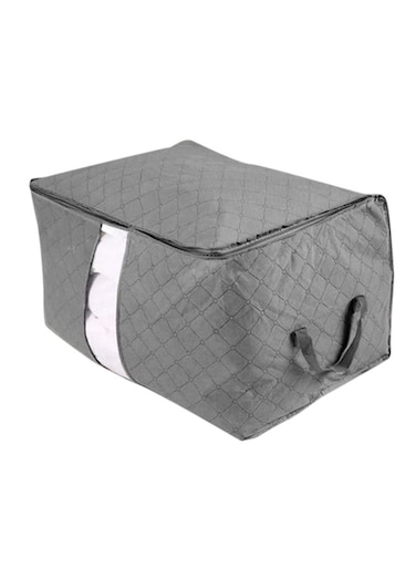 Fabric Foldable Bag Grey Medium