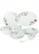 Royalford 33 Pcs Opal Ware Dinner Set