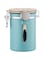 Tazweeq Coffee Canisters Airtight Coffee Bean Storage Container, Kitchen Stainless Steel Food Storage Container, Made of Stainless Steel with Airtight Lids for Ground Coffee, Tea, Sugar (Blue 1.8L)