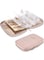 Jewelry Travel Organizer Case, Transparent Jewelry Storage Book with Zipper Pouch, Ring Binder for Necklaces, Earrings, Rings, and Bracelets (Pink)