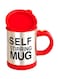 Stirring Mug Silver/Red