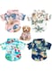 Weewooday 4 Pieces Pet Summer T-Shirts Hawaii Style Floral Dog Shirt Hawaiian Printed Pet T-Shirts Breathable Pet Cool Clothes Beach Seaside Puppy Shirt Sweatshirt for Dogs Pet Puppy (X-Small)