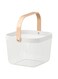 White Metal Mesh Storage Basket, 25x26x18 cm, Multi-Purpose Design