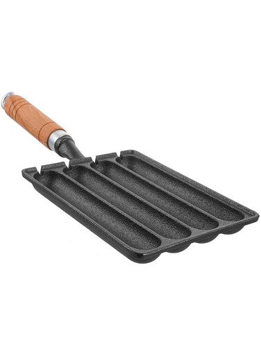 SUPVOX Hotdogs Tools Mold Hot Dogs Bbq Supply Hot Dog Mould Bbq DIY Accessory Grilled Tool Hot Dog Baking Tool Hot Dog Steaming Tool Home Party Supply Iron Baked Rice Cake