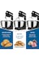 Kitchen Stand Mixer, Stainless Steel Mixing Bowl, 3 Attachments Whisk, Dough Hook, Beater, 8 Speed.