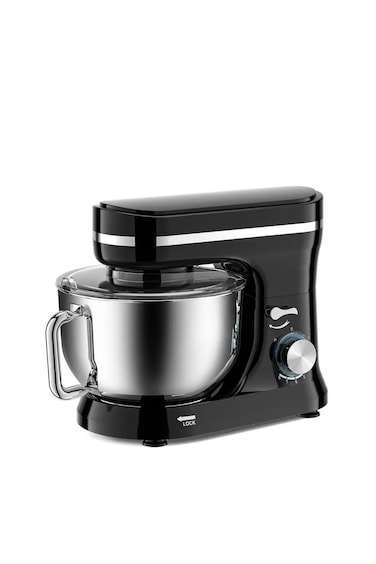 Kitchen Stand Mixer, Stainless Steel Mixing Bowl, 3 Attachments Whisk, Dough Hook, Beater, 8 Speed.