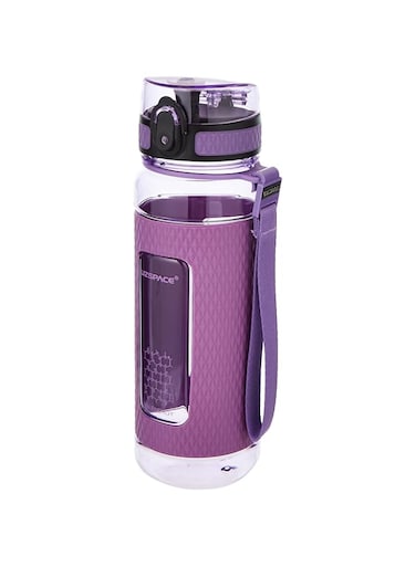 Uzspace 5045 Tritan Plastic Water Bottle, 700 ml Capacity, Purple