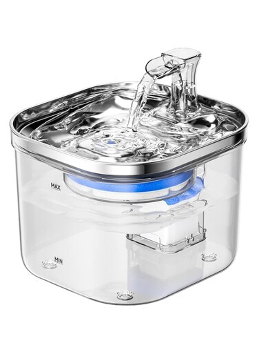 Lumins Cat Water Fountain, Pet Water Fountain for Cats Indoor, Super Silent Automatic Cat Drinking Fountain, BPA Free