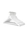 Wooden Hangers 12 Pcs Set White 45cm