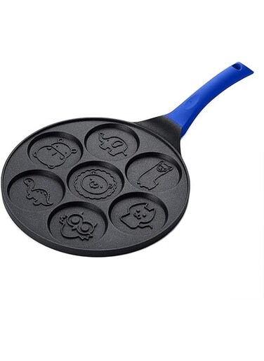 Pancake Maker Pan Griddle Pancake Pan Molds for Kids Nonstick Pancake Griddle Pan with 7 Animal Shapes Fun Pancake Pan