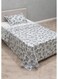 Single size Cotton Blend Flat Bedsheet Set 144 Thread Count Floral Printed Design 130x240 cm