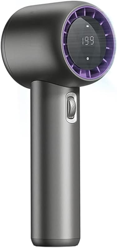 Portable Handheld Fan: Rechargeable Personal Fan with 199 Adjustable Speeds - Premium Mni Fan with Upgraded 4000mAh Battery &ndash; Tubo Cooling Fan with Digital Display, for Office Travel Home Outdoor