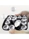 16-Cavity Small Diamond Ice Cube Tray, Fun Shapes Silicone Mini Dice Mold, 16 Cubes Easy Release BPA-Free Stackable with Lid 1pc