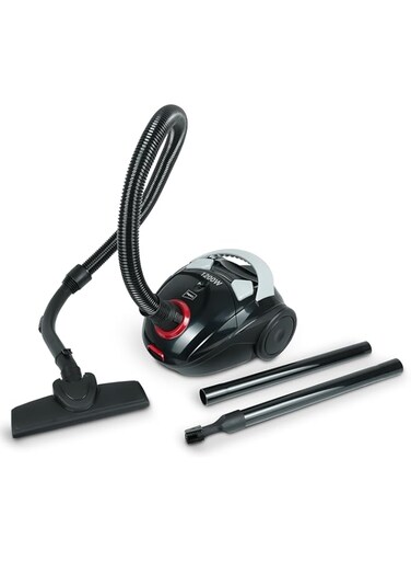Impex 1200W Vacuum Cleaner - 1.2L Capacity, Dust Full Indication, Washable Cloth Bag, Flexible Hose with Airflow Adjustment, Pedal Switch, Auto-Rewind Wire, Easy Movement Wheels