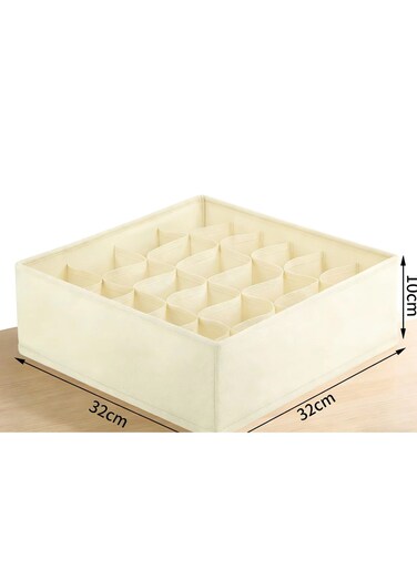 Fabric Storage Box Closet Organizer for Underwear Bra Socks