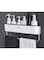 Aiwanto &quot; Bathroom Shelf Space 1 Layer Storage Rack Wall-mounted Multi-function Toiletries Storage Rack Bathroom Storage Rack Toilet Vanity Shower Room Shelf &quot; (Black)