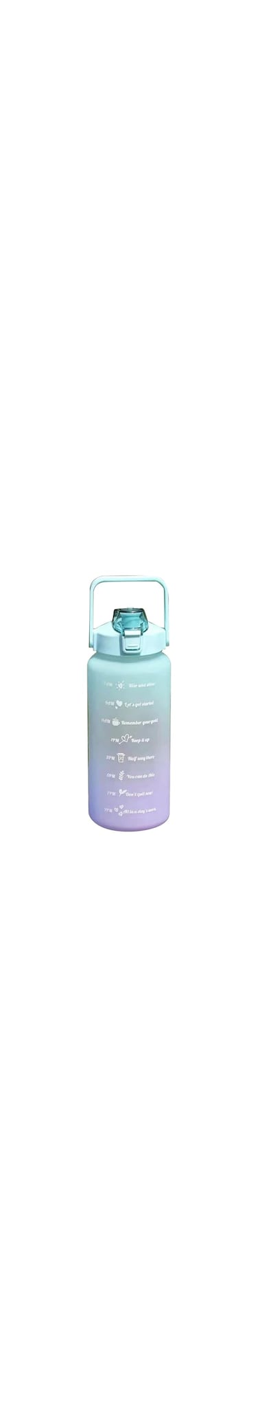 Sulfar Motivational Large Plastic Water Bottle, 2L (Pink)