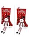 BrainGiggles Christmas Stockings Gift Bag, Christmas Gifts &amp; Treat Bags for Holiday Decoration - Fireplace Hanging Stockings for Christmas Decorations (Snowman, Set of 2)