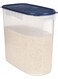 Rice keeper cum Kitchen Organiser, 24 litres, Blue - Ideal for Storing Rice, Grains, and Other Dry Goods