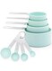 Pieces Measuring Cups and Spoons,Measuring Dry or Liquid Ingredients, Stainless Steel Handle, Kitchen Gadgets for Cooking &amp; Baking