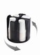 360 Rotating Disposable Cup Storage Organizer Holder with 4 Compartments