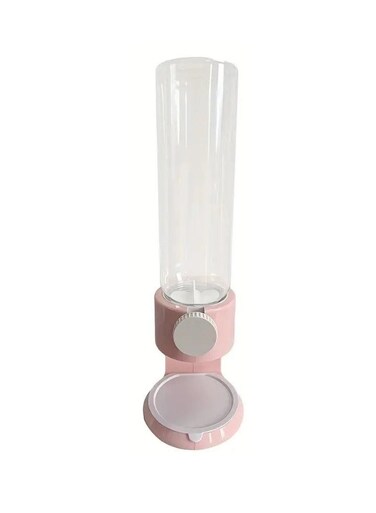 2L Single Compartment Cereal Dispenser Dry Food Dispenser Grain Cereal Dispenser Countertop For Kitchen Pink