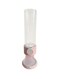2L Single Compartment Cereal Dispenser Dry Food Dispenser Grain Cereal Dispenser Countertop For Kitchen Pink