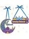 Coolchic 2pcs Ramadan Hanging Signs,Eid Ramadan Mubarak Decorations,Ornament Wall Door Window Decor Party Supplies