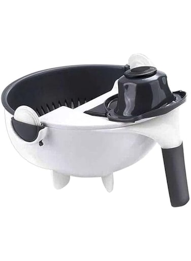 Dubai Gallery 9-In-1 Multi-Functional Chopper White/Grey 22X11X10Centimeter