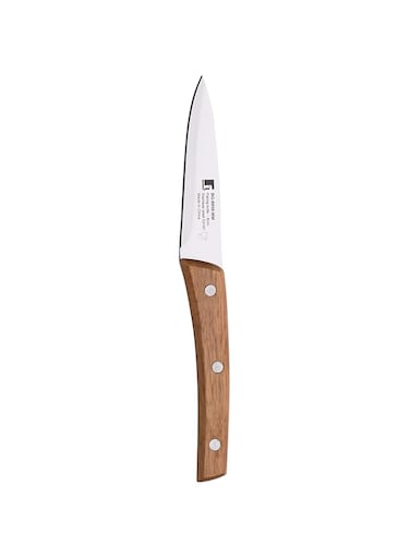 Bergner Nature Paring Knife, 8.75 Cm, Stainless Steel, Wooden Handle, Bg8856Mm, Silver